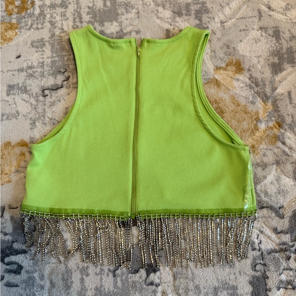 Windsor Lime Green Ribbed Top - Picture 2 of 3
